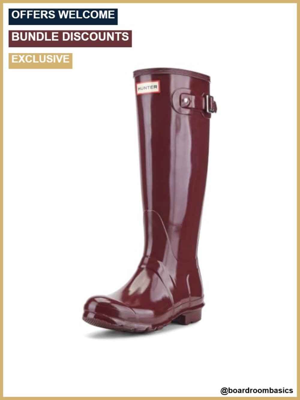 Waterproof Tall Rain Boots with Textured Traction Sole
